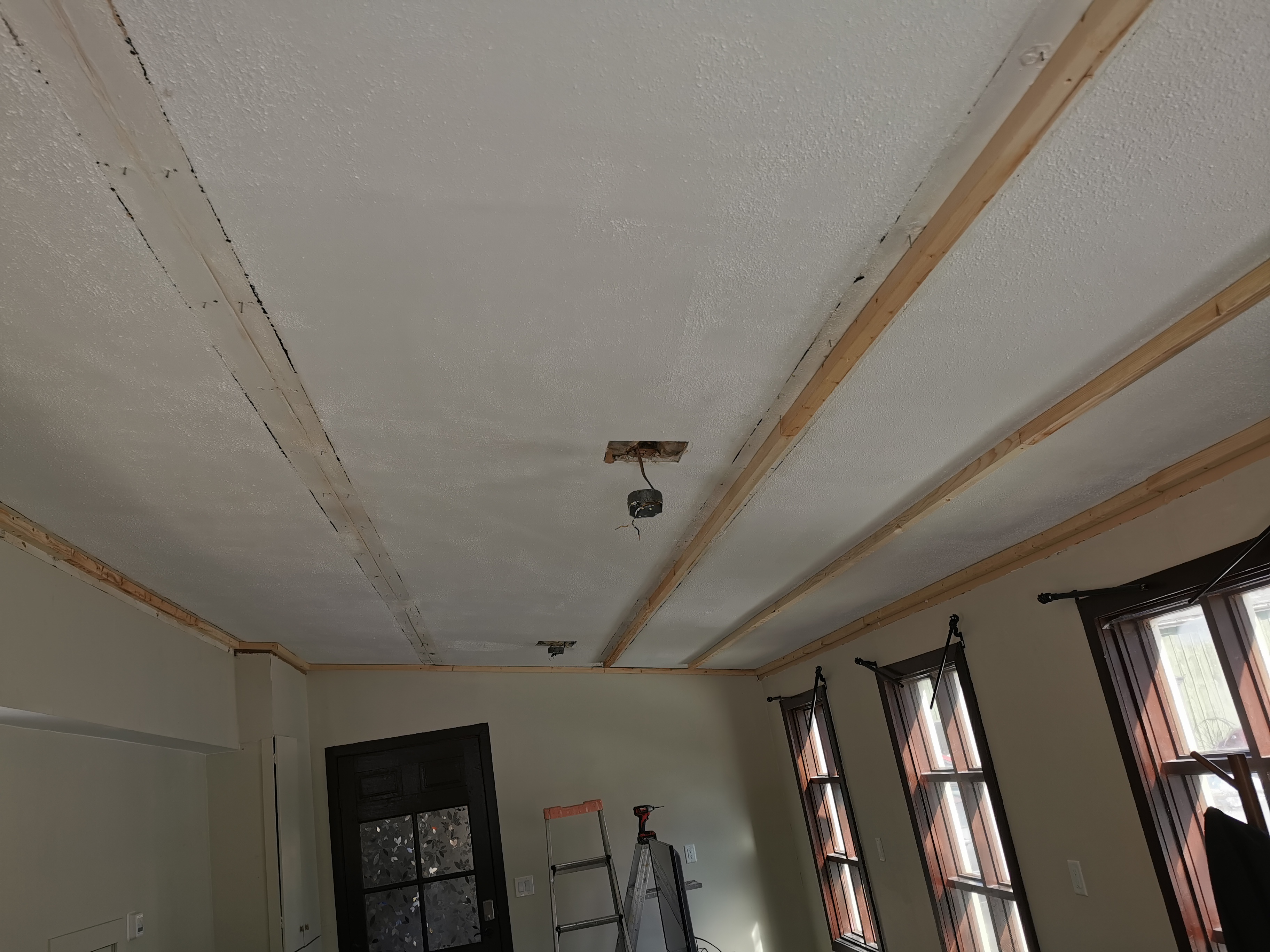 Here is an image of a renovations for walls flooring or ceiling repair.
